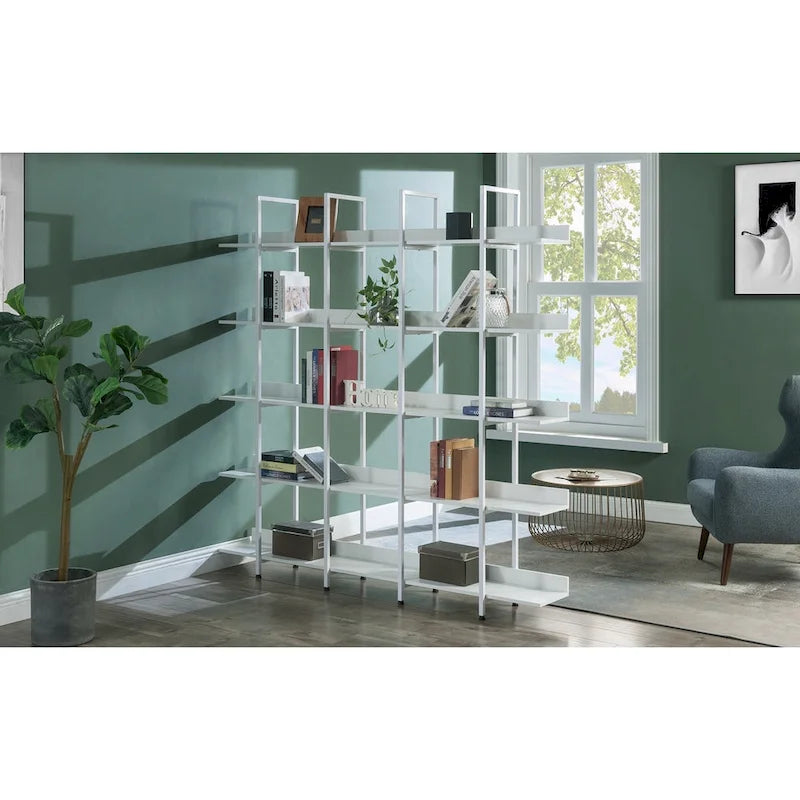 5-stufiges Bücherregal, offenes Bücherregal für das Homeoffice