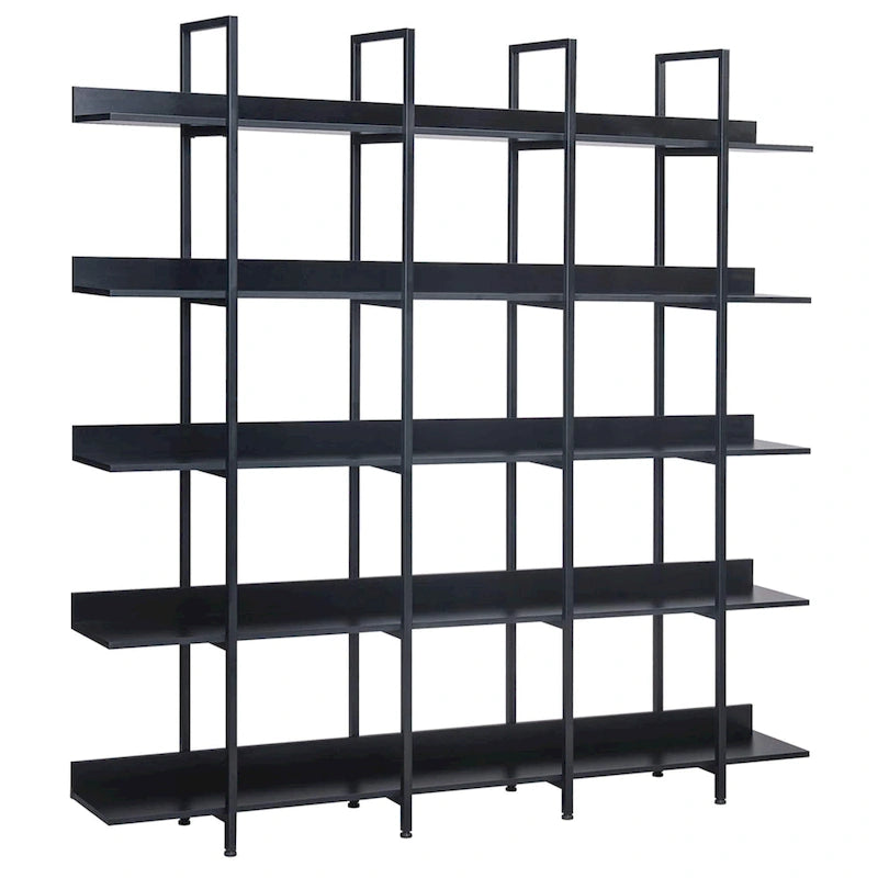 Bibliothèque à 5 niveaux, étagère ouverte pour bureau à domicile