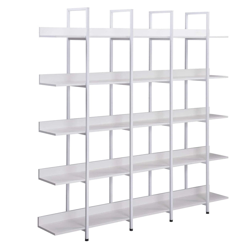 Bibliothèque à 5 niveaux, étagère ouverte pour bureau à domicile