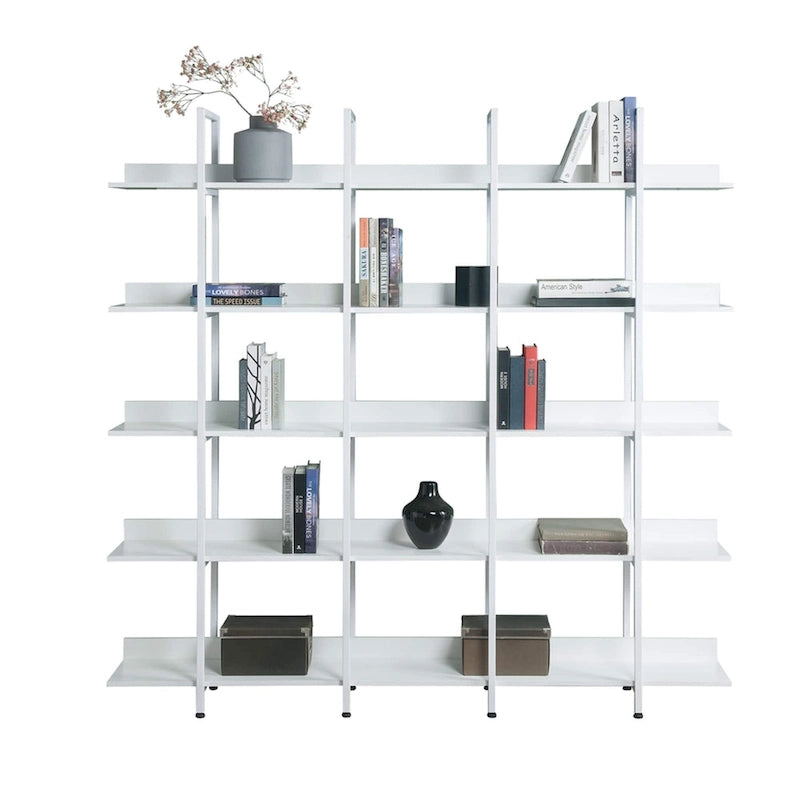 Bibliothèque à 5 niveaux, étagère ouverte pour bureau à domicile