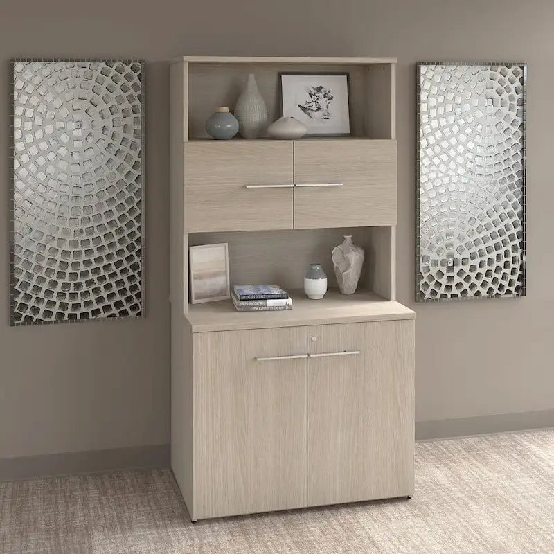 Tall Storage Cabinet with Doors by
