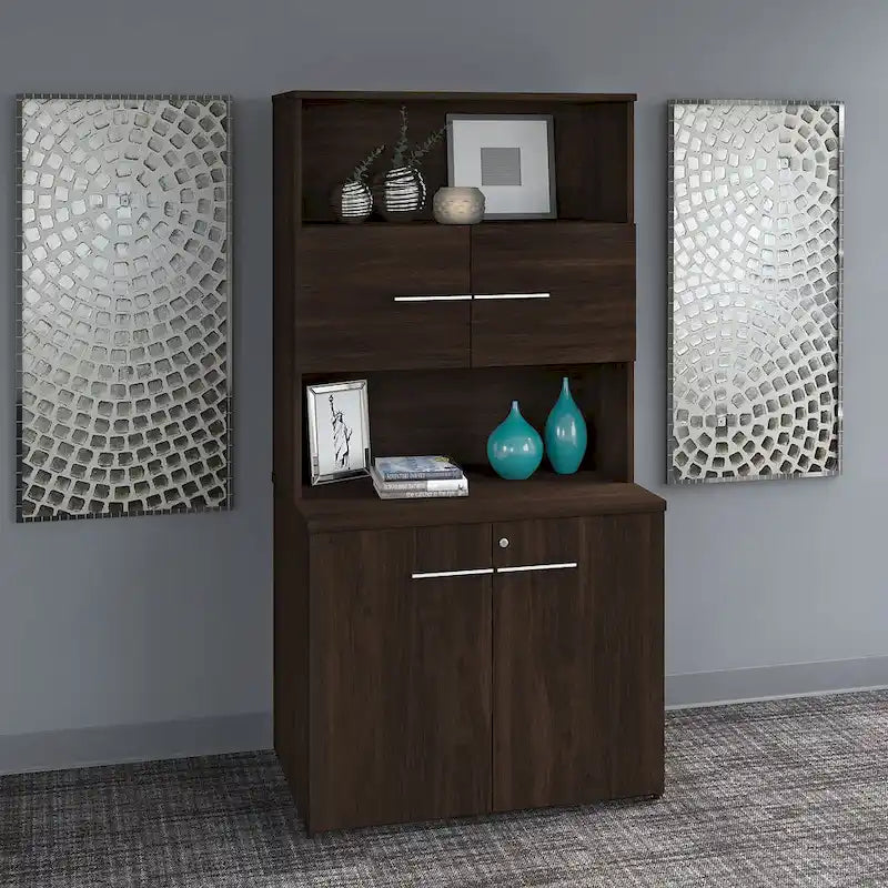 Tall Storage Cabinet with Doors by