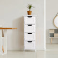 Mobile contenitore bianco indipendente per bagno con cassetti - 11.8L x 11.8W x 32.3H