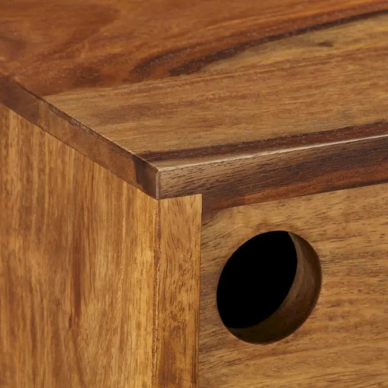 Sideboard aus massivem Sheeshamholz, 46.5x11.8x26