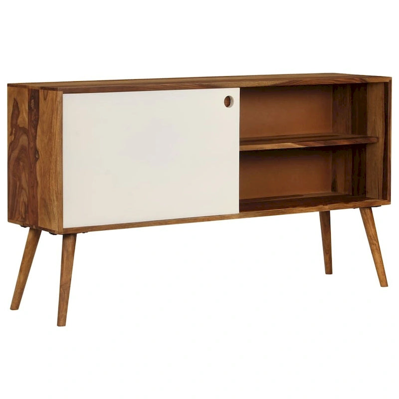 Sideboard aus massivem Sheeshamholz, 46.5x11.8x26