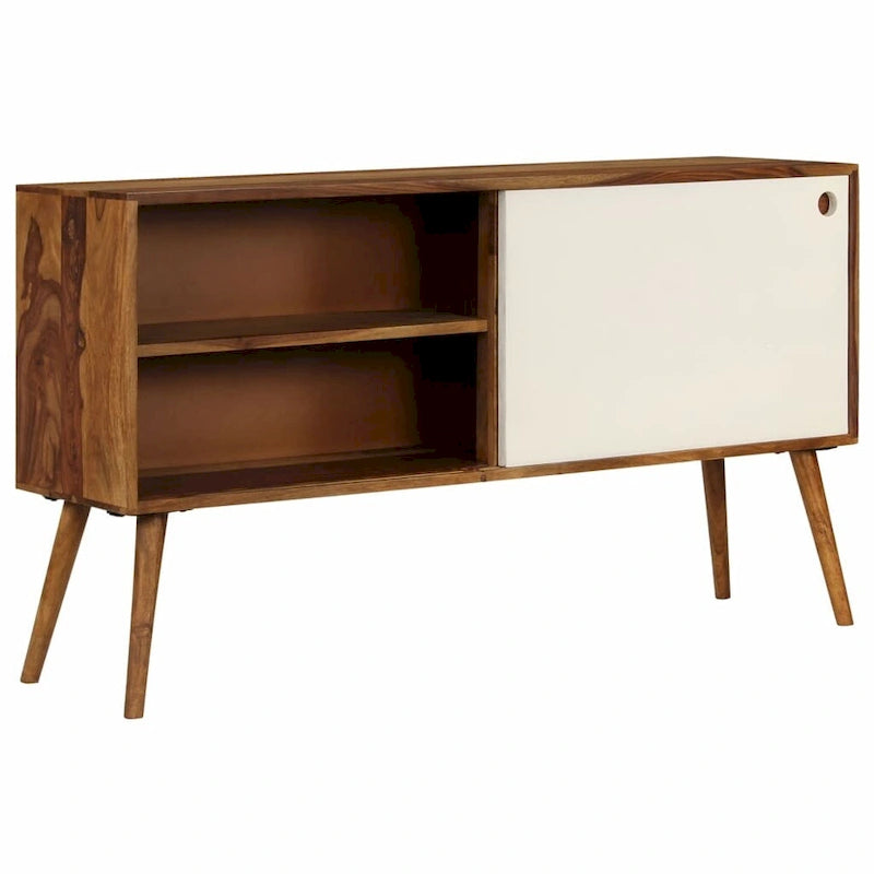 Sideboard aus massivem Sheeshamholz, 46.5x11.8x26