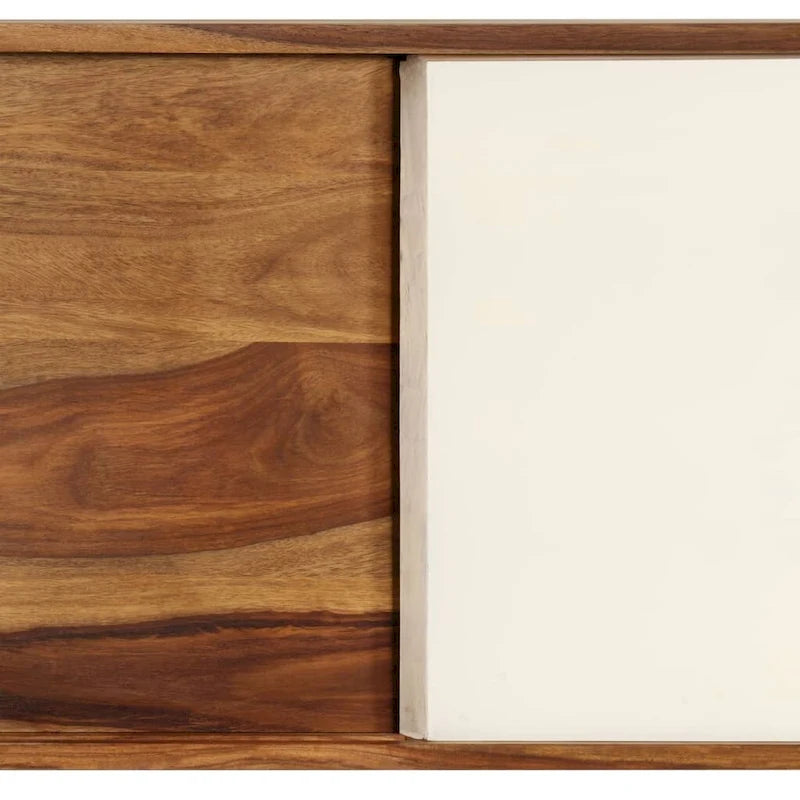 Sideboard aus massivem Sheeshamholz, 46.5x11.8x26