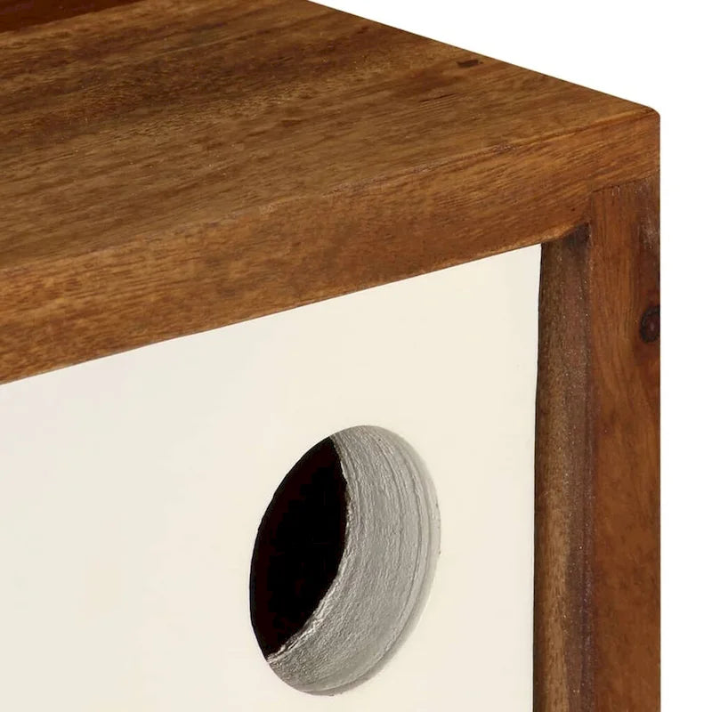 Sideboard aus massivem Sheeshamholz, 46.5x11.8x26