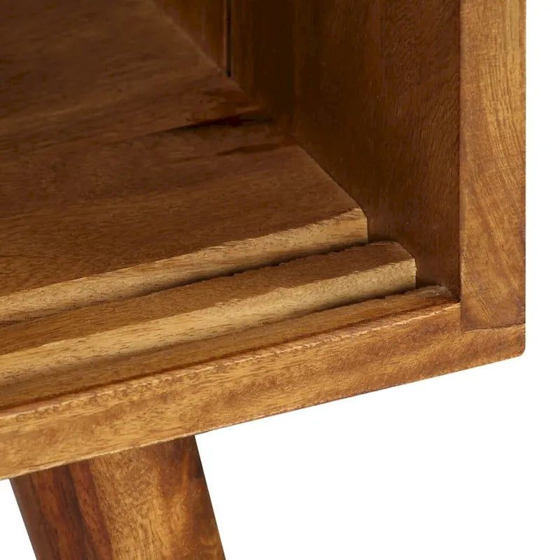 Sideboard aus massivem Sheeshamholz, 46.5x11.8x26