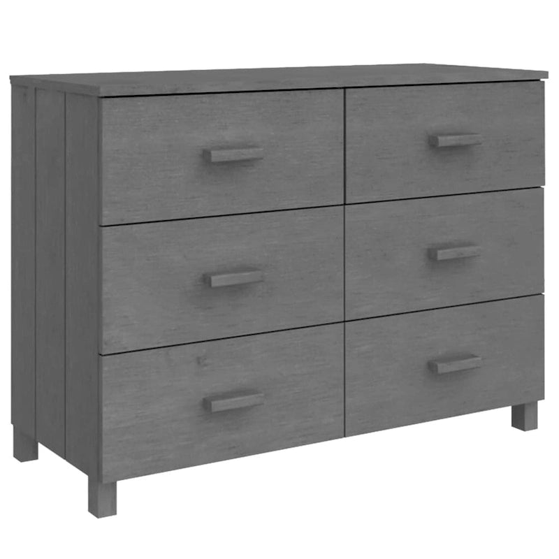 Sideboard-Buffetschrank mit Stauraum, Massivholz Kiefer – 44.5x15.7x31.5