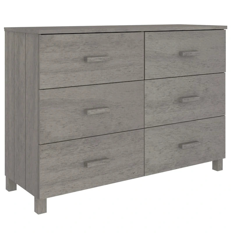Sideboard-Buffetschrank mit Stauraum, Massivholz Kiefer – 44.5x15.7x31.5