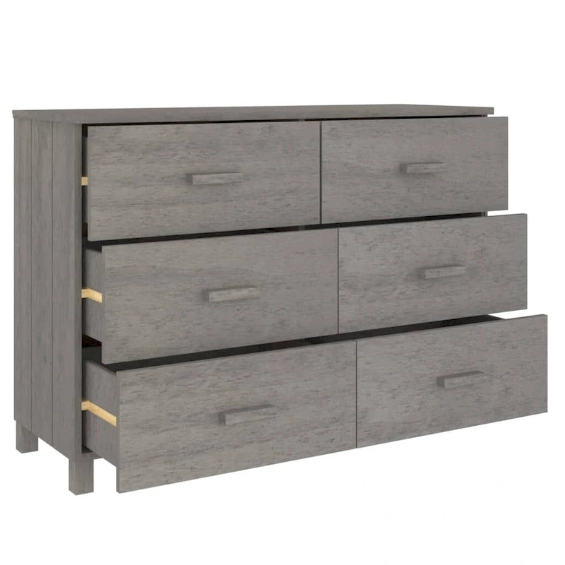 Sideboard-Buffetschrank mit Stauraum, Massivholz Kiefer – 44.5x15.7x31.5
