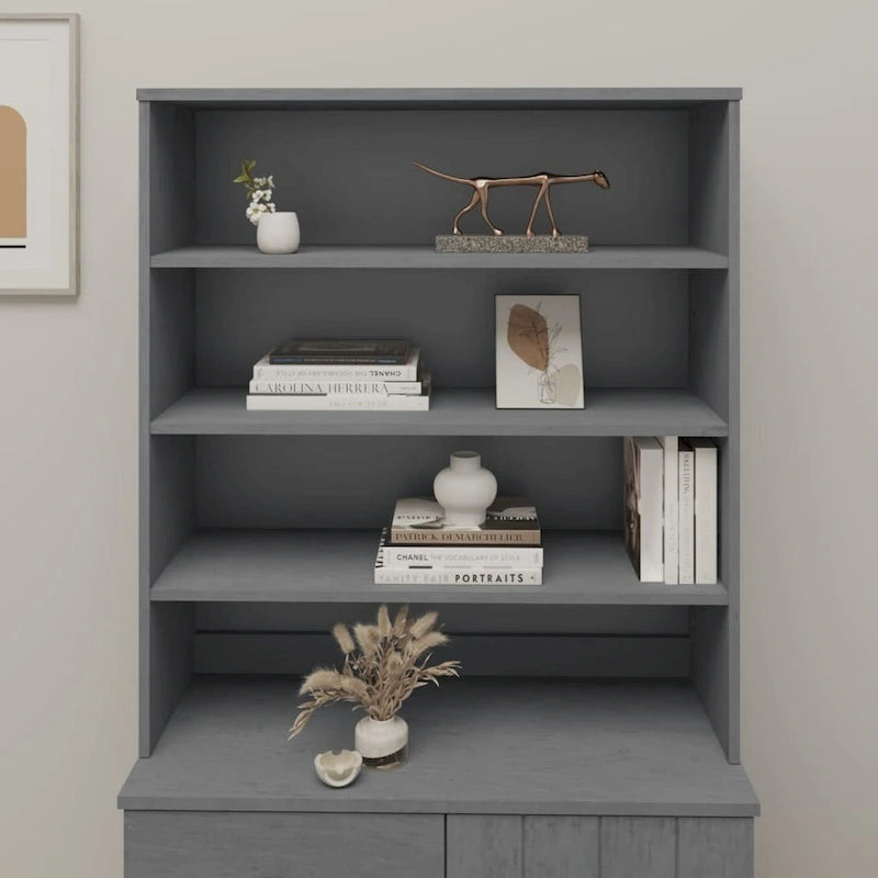 Cabinet Top for Highboard Sideboard for Hallway Solid Wood Pine - 35.4x11.8x39.4