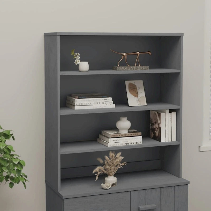 Cabinet Top for Highboard Sideboard for Hallway Solid Wood Pine - 35.4x11.8x39.4