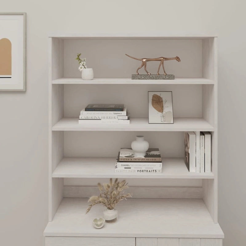 Cabinet Top for Highboard Sideboard for Hallway Solid Wood Pine - 35.4x11.8x39.4