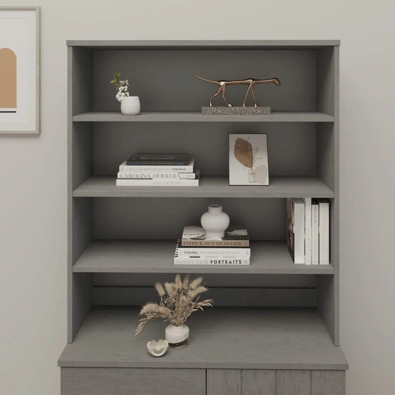 Cabinet Top for Highboard Sideboard for Hallway Solid Wood Pine - 35.4x11.8x39.4