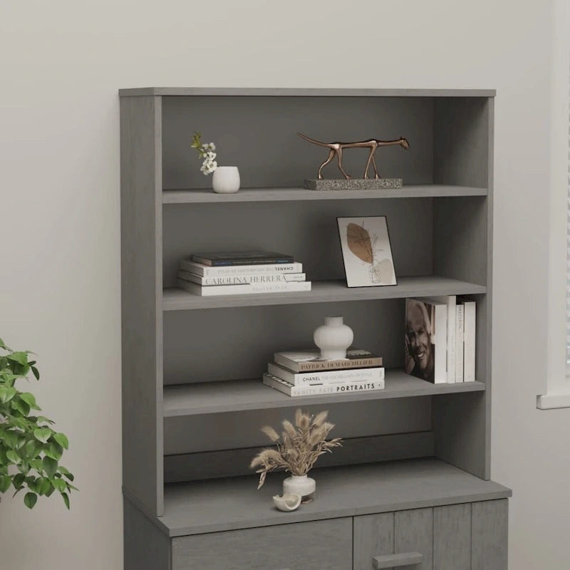 Cabinet Top for Highboard Sideboard for Hallway Solid Wood Pine - 35.4x11.8x39.4