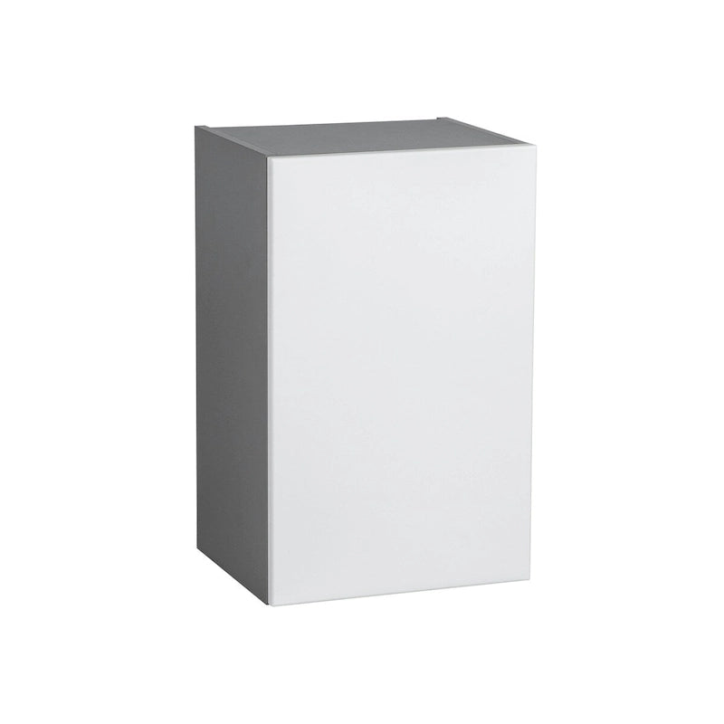Meuble mural à porte simple de 9 x 24, gris - 9 x 24 x 12