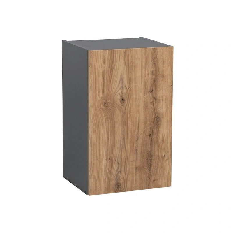Meuble mural à porte simple de 9 x 24, gris - 9 x 24 x 12