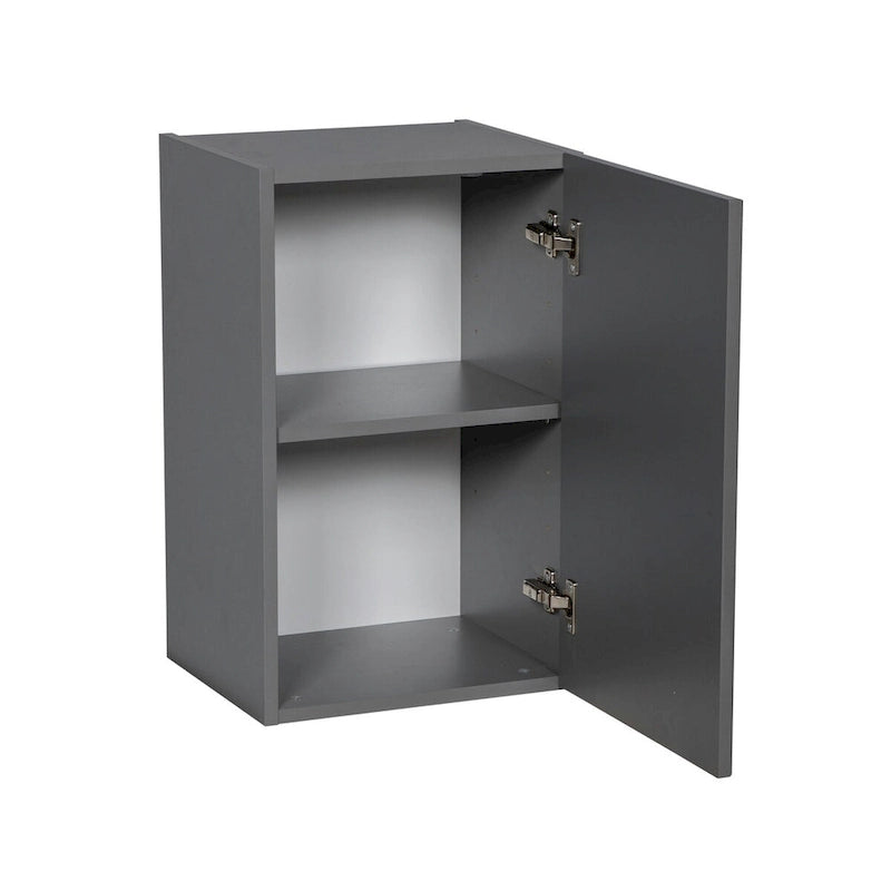 9 x 24 Wall Cabinet-Single Door-Grey - 9 x 24 x 12