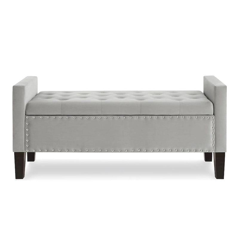 Opbergbank met gewatteerde knopen - 48L x 18.5W x 22 H