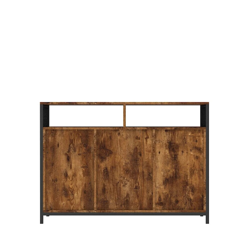 Sideboard mit offenen Fächern und Kippschutz-Set – N/A
