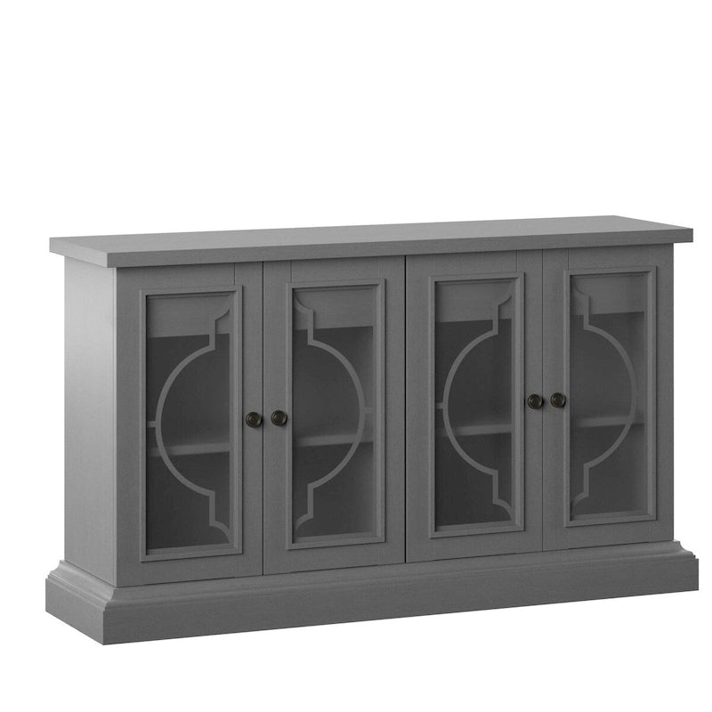 Dressoir met deuren van matglas
