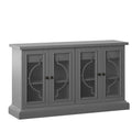Dressoir met deuren van matglas