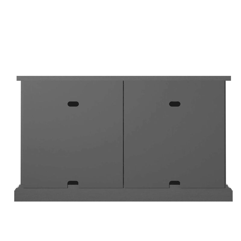 Dressoir met deuren van matglas
