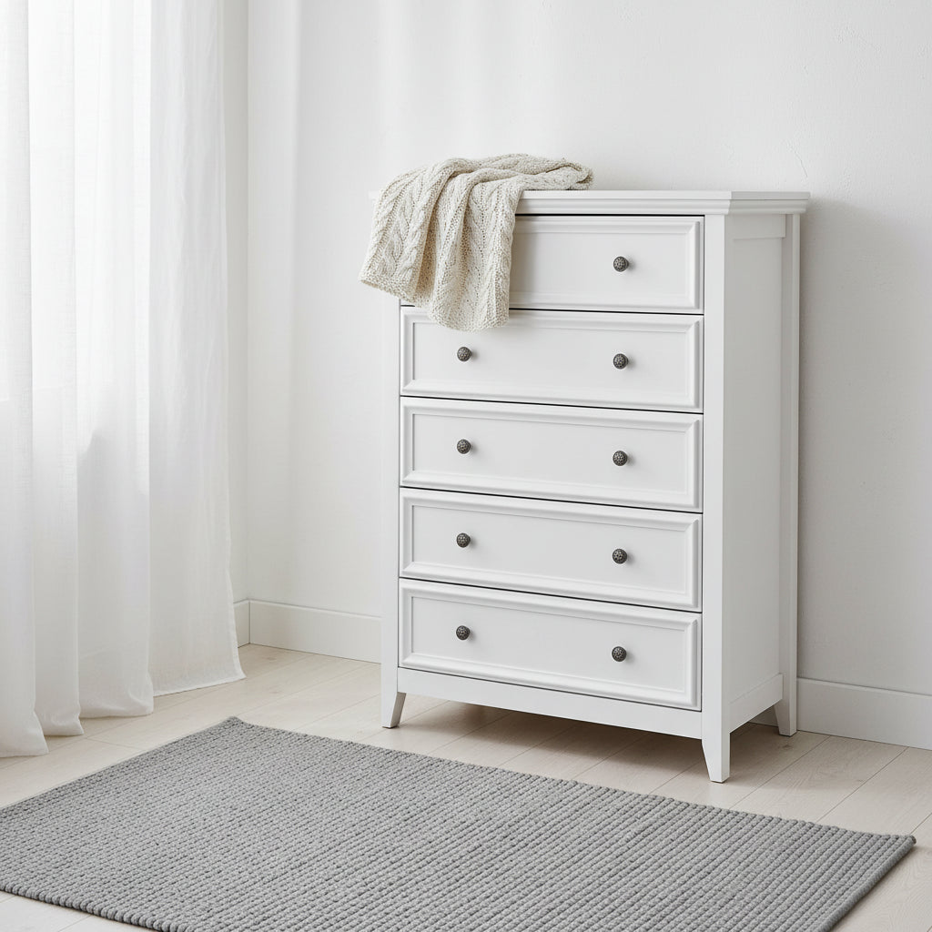Meuble commode à 5 tiroirs de rangement