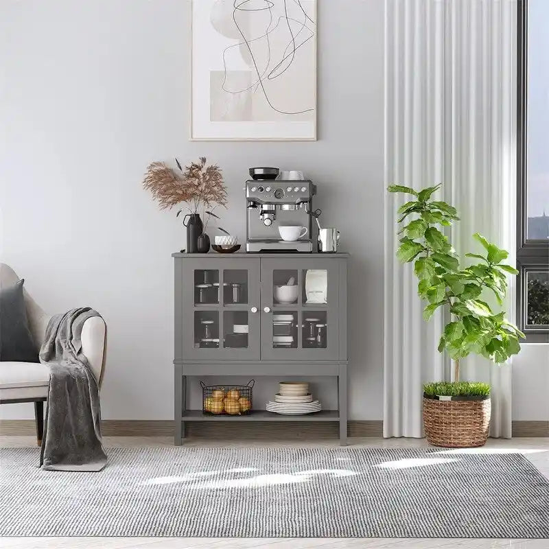Moderner Sideboard-Buffetschrank – 31.5 L x 11'W x 33 H