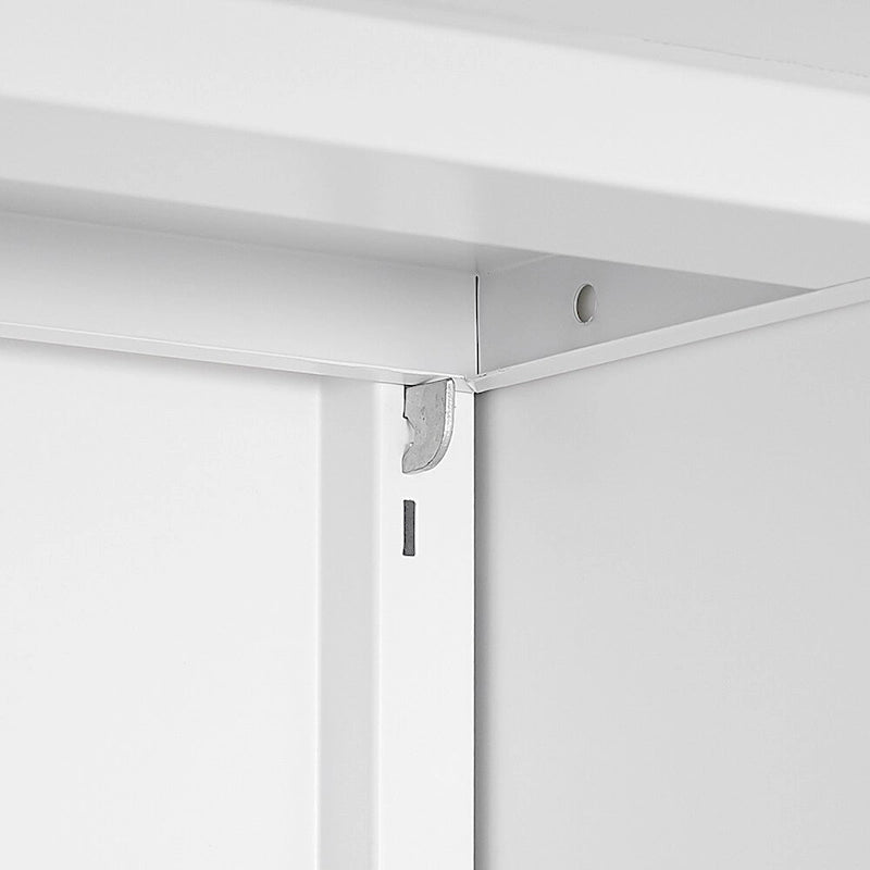 Metal Printer Stand with Storage Mobile Printer Tables for Small Spaces with Door Adjustable Shelf File Cabinet on Wheels