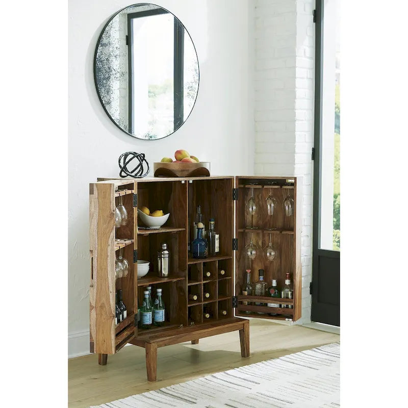 Brauner Barschrank – 32 W x 20 D x 45 H