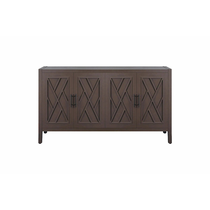 Vintage-Sideboard aus Holz im amerikanischen Landhausstil mit vier Türen