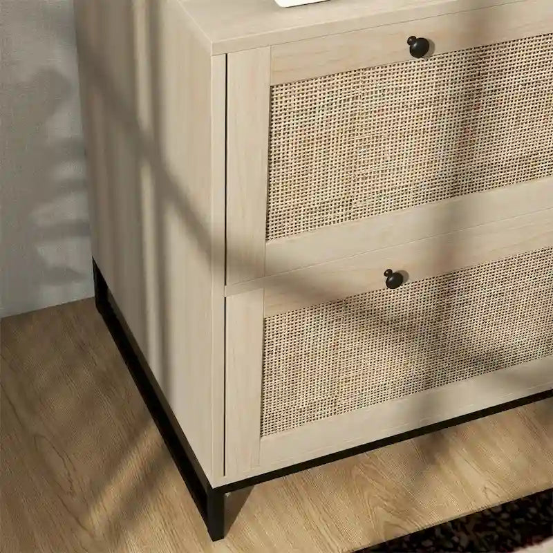Aktenschrank mit 2 Schubladen und Schloss, vertikaler Aktenschrank mit Schlüsseln