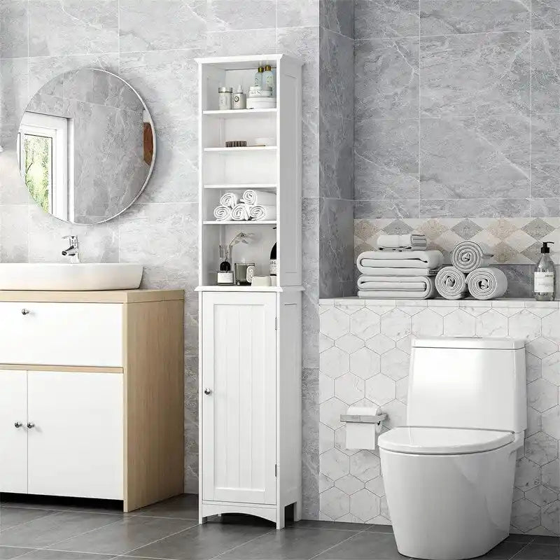 Badezimmer-Aufbewahrungsschrank – 9D x 13.4W x 65H