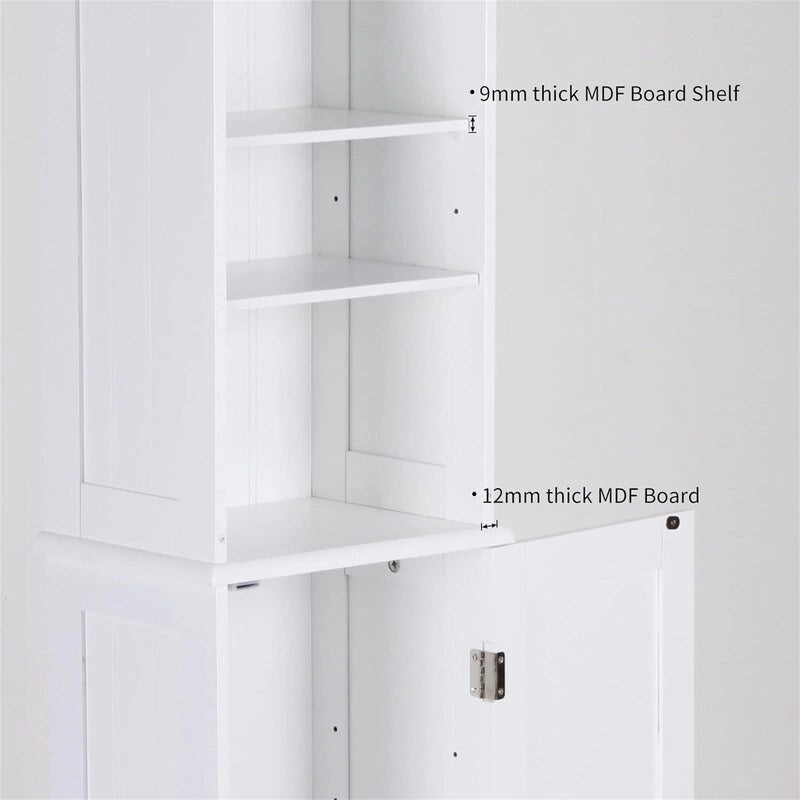 Badezimmer-Aufbewahrungsschrank – 9D x 13.4W x 65H