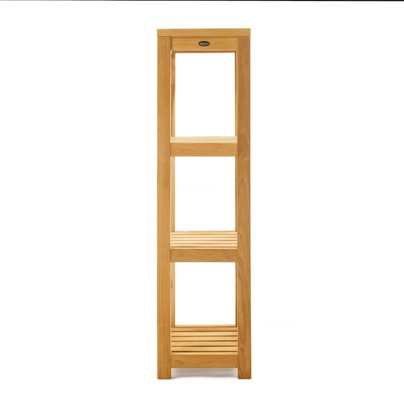 4-stufiges Teakholzregal