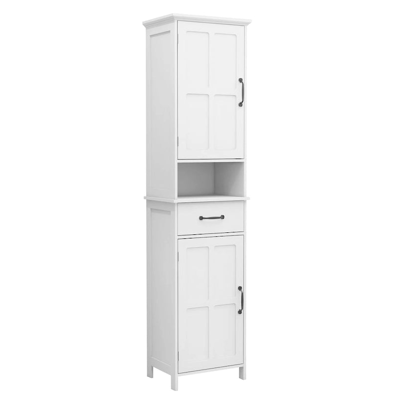 Meuble fin autoportant à double porte, étroit et haut - 15.75L * 11.81W * 64.96H
